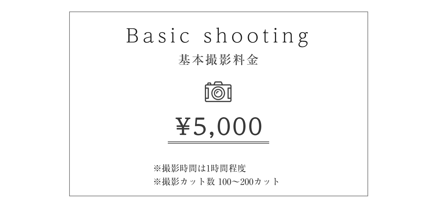 基本撮影料